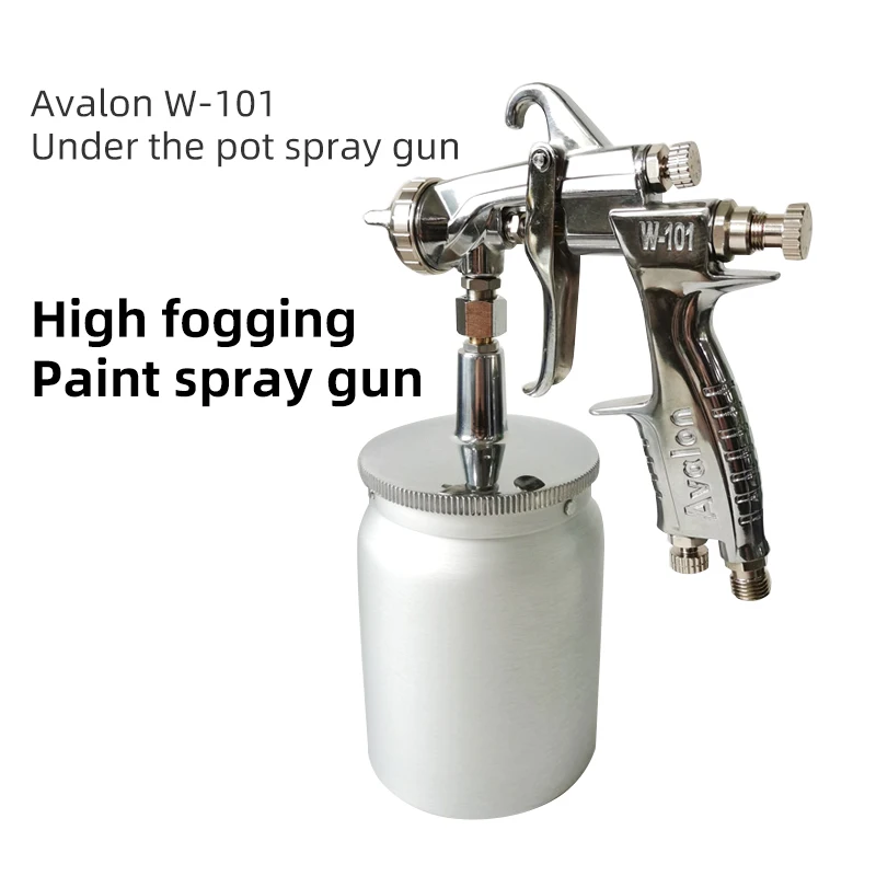 Original Taiwan AVALON W-101 Spray Paint Gun Furniture Automobile Lower Tank Spray Gun 1.3 1.5 Nozzle High Atomization Pneumatic