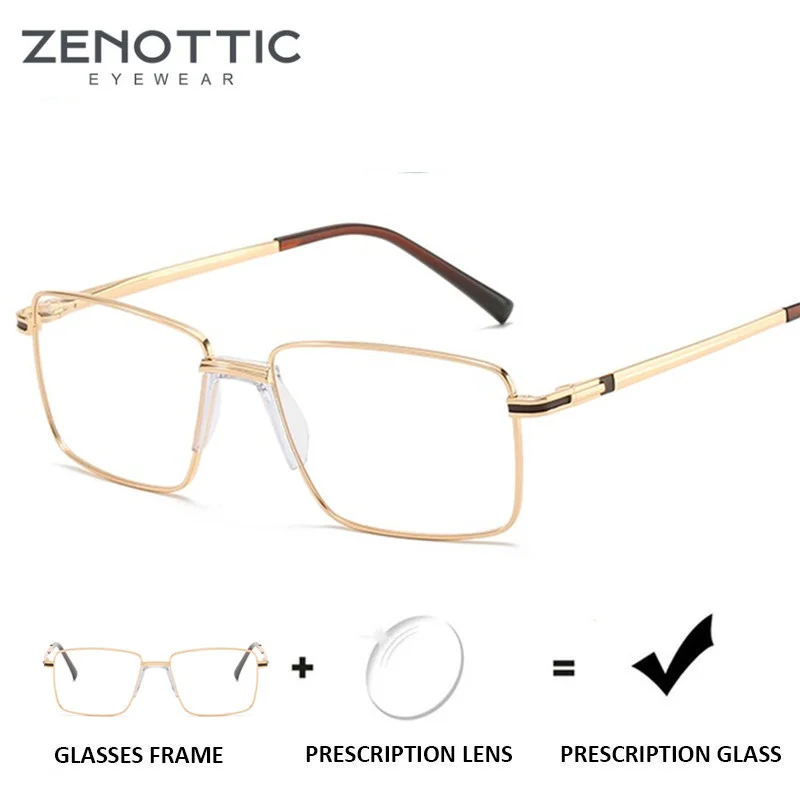 

ZENOTTIC Progressive Prescription Glasses for Men Business Style Myopia Optical Spectacles Male Bifocal Photochromic Eyeglasses