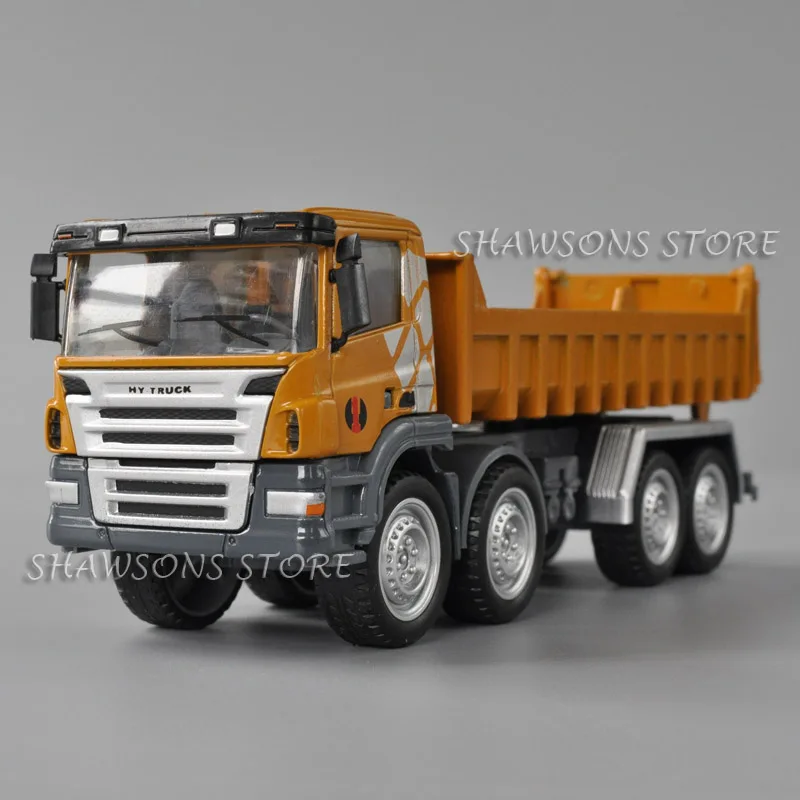 

1:50 Scale Diecast Metal Construction Vehicle Model Toy Heavy Duty Dump Truck Tipper Miniature Replica Collection