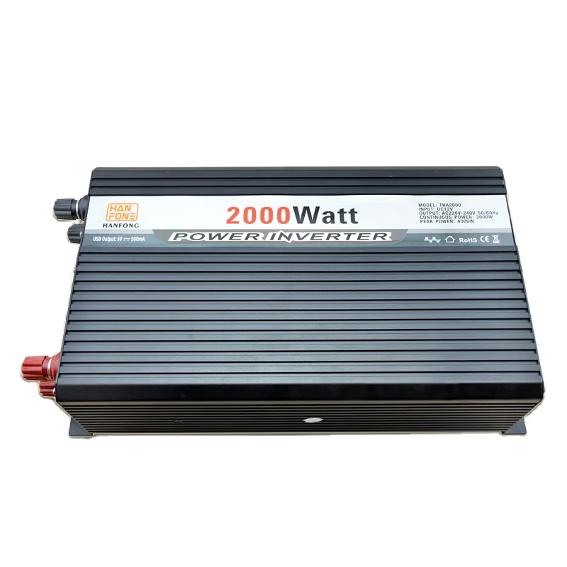 

INZZN Intelligent DC AC 2000w Modify Sine Wave Inverter Home Power Inverter Car Power Inverter