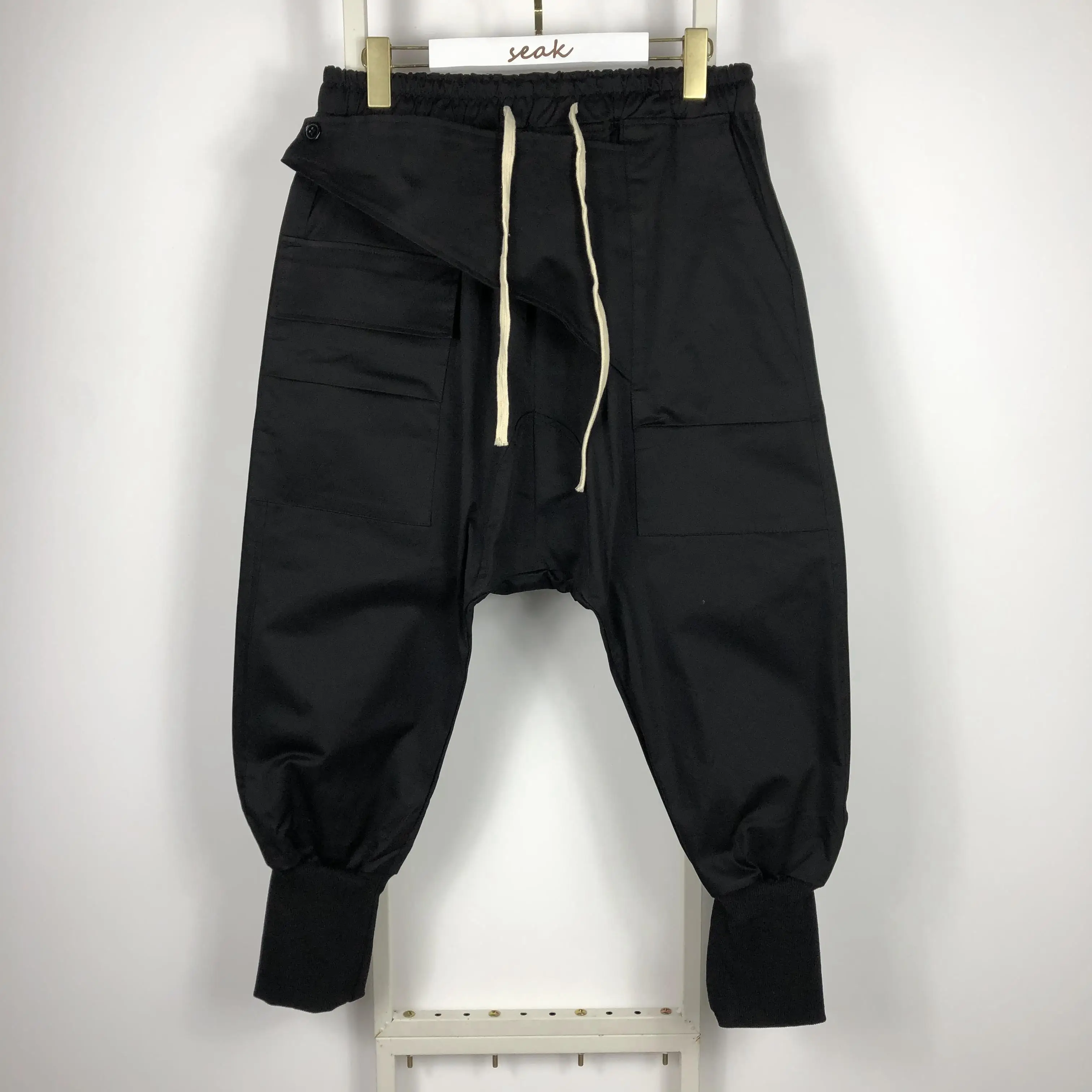 Owen Seak-pantalones bombachos informales para hombre y mujer, ropa gótica, chándal de calle alta, pantalón largo hasta la pantorrilla, holgado,