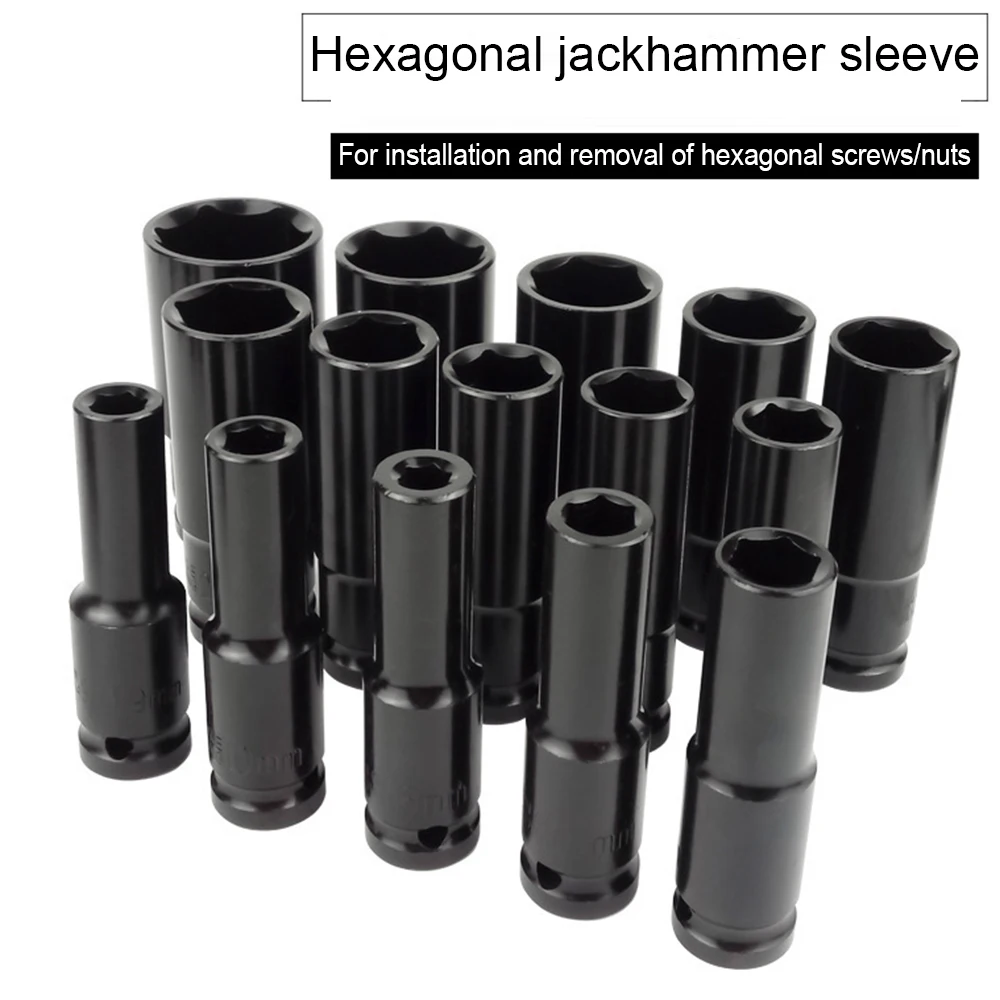 Imagem -03 - Drive Impacto Profundo Chave Soquete Cabeça Adaptador Hexagonal Hex Luva Pneumático Broca Chave Elétrica 10 Mm24 mm 2