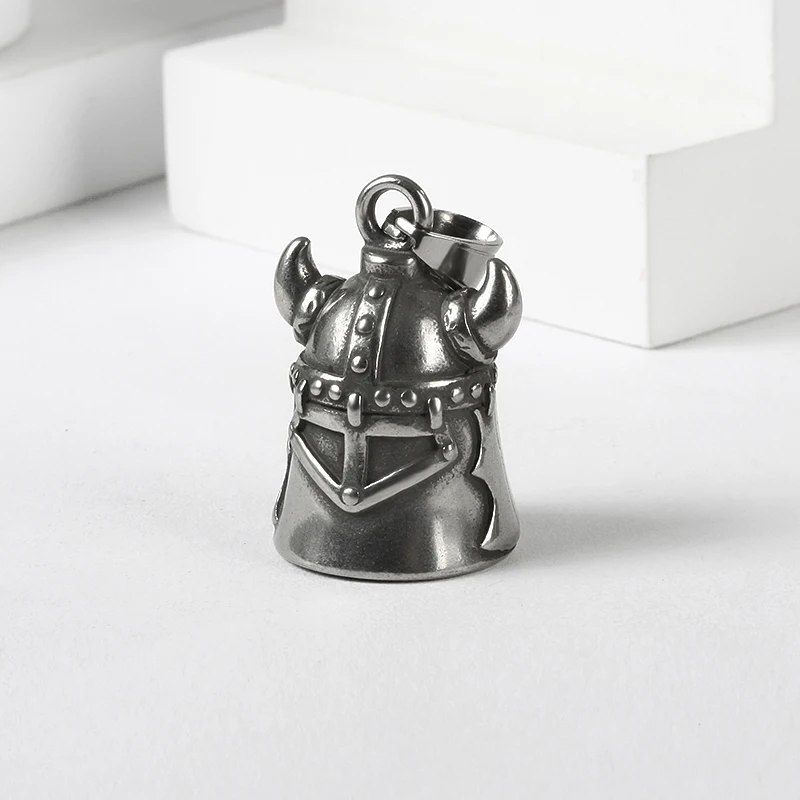 (Has bell sound) Live To Ride Eagle Motor Biker Bell Pendant Stainless Steel Skull Rose Lady Rider Pendantendant
