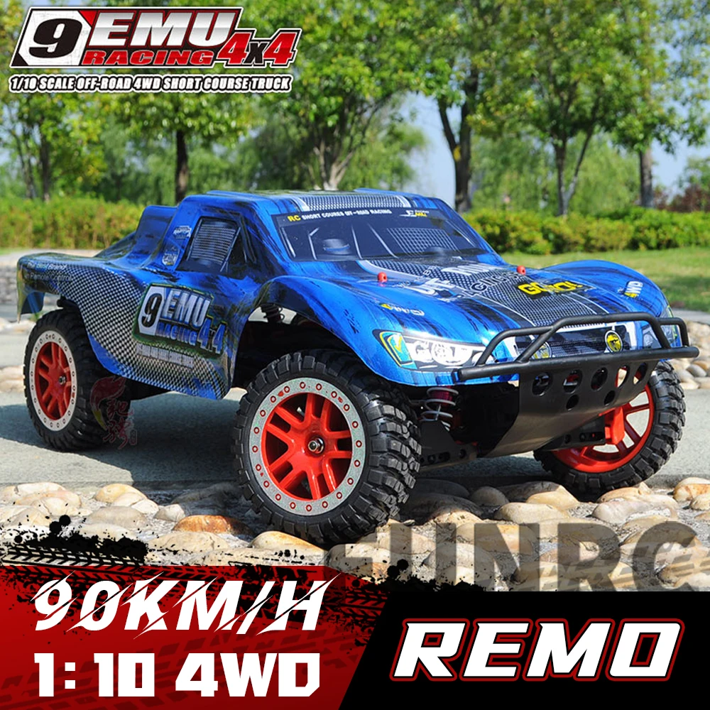 REMO Hobby 1/10 RC Short Course Truck 4WD Adult Racing Cars High Speed Buggy Off Road Vehicles 90kmh Model Remote Control Car