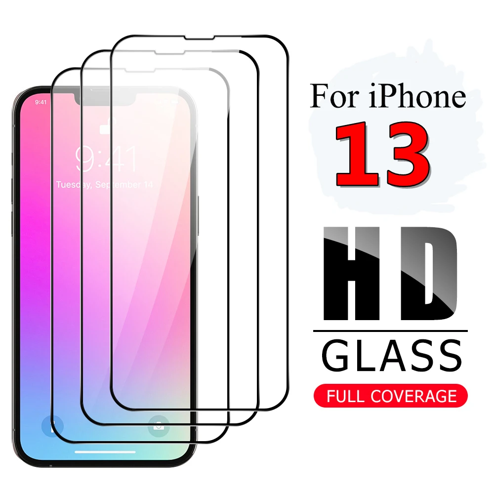 For iPhone 13 Pro Glass For iPhone 13 12 11 Pro Max X Tempered Glass Sceen Protector For iPhone 13 12 11 Pro Max Glass Films