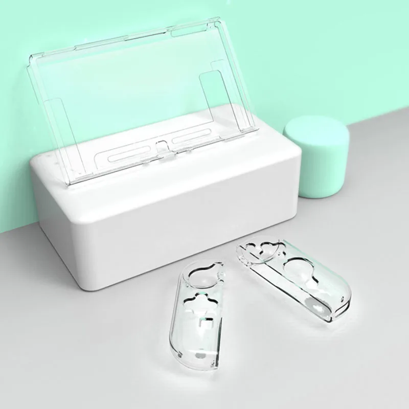 Прозрачный мягкий чехол из ТПУ, защитный чехол Joycon для консоли Nintendo Switch NS Joy-con, прозрачная защитная задняя крышка