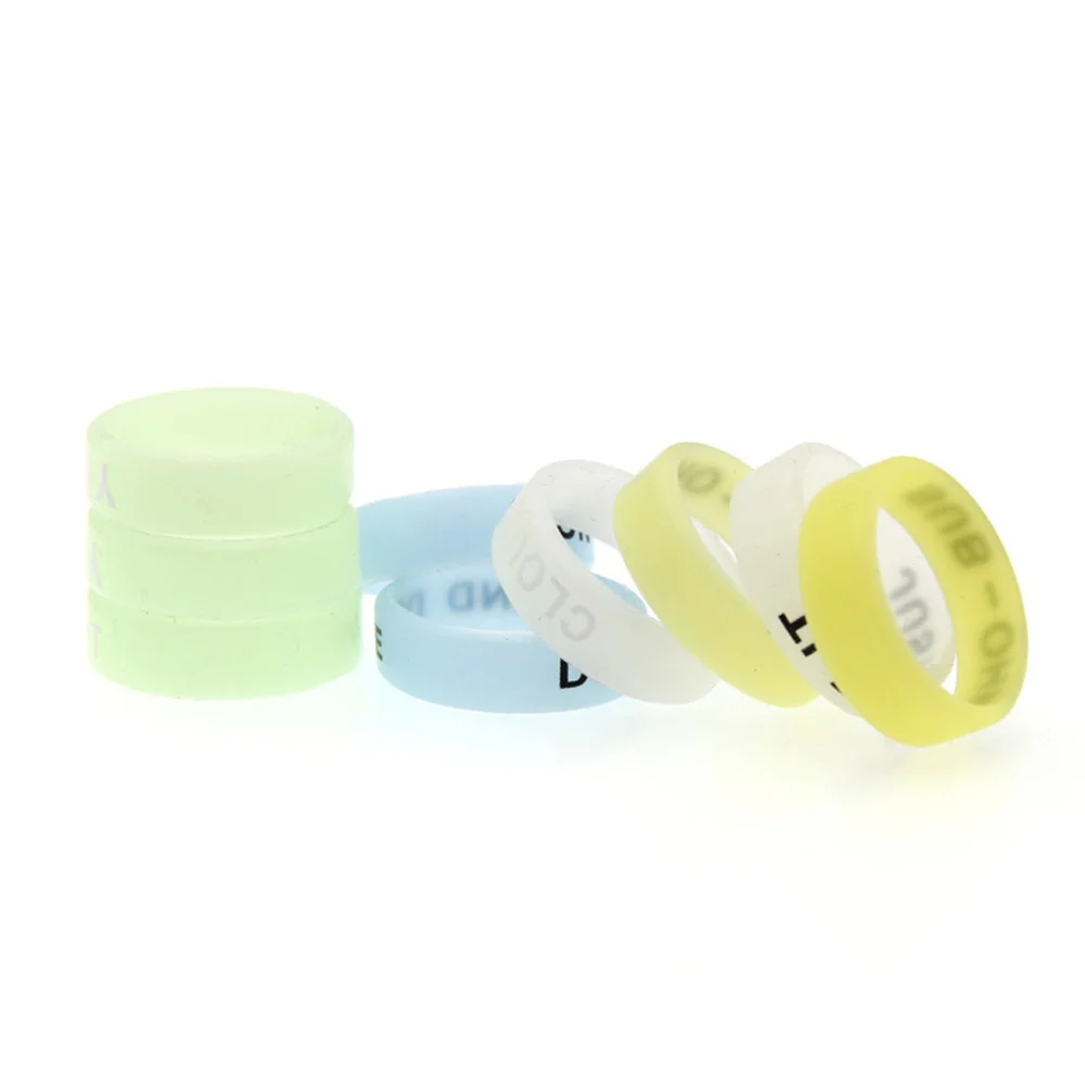 22MM luminous circle fluorescent silicone anti-skid ring decorative ring