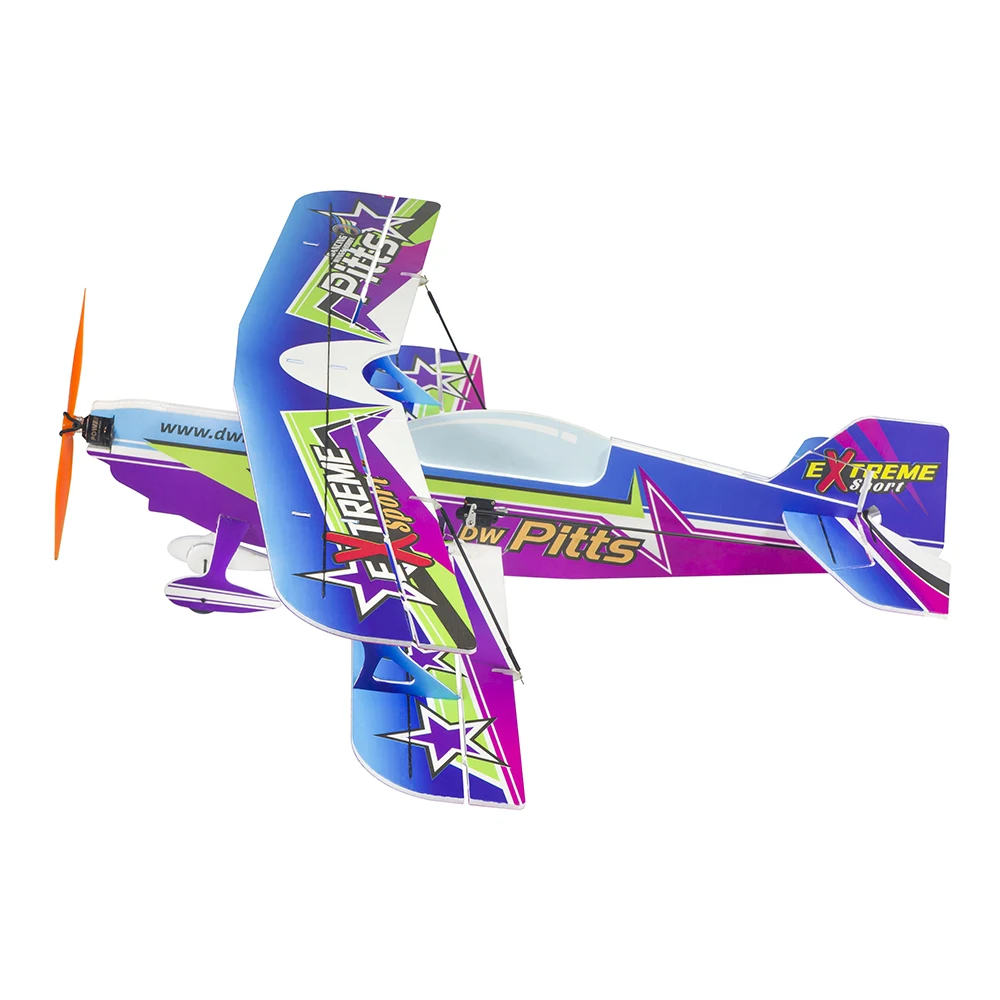 Micro Indoor PP Foam KIT Sport 3D Biplane 450mm Wingspan Pitts Lightest RC Plane Model RC MODEL HOBBY TOY HOT SELL PLANE