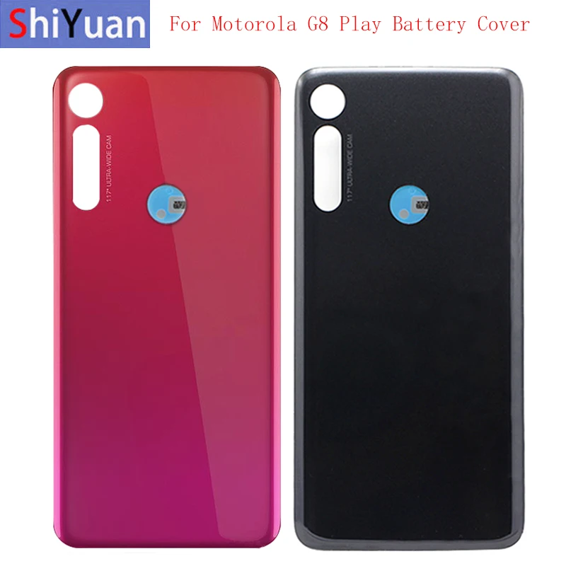 Back Battery Cover Rear Door Panel Replacement Part For Motorola Moto G8 Play XT2015 Battery Cover