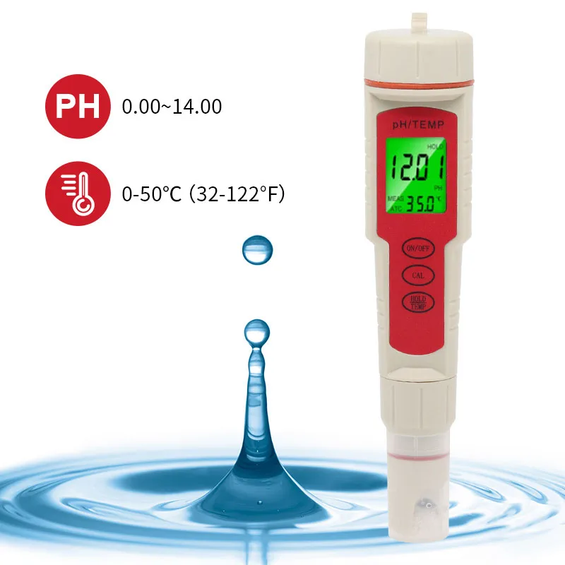 Medidor de PH TDS EC ORP, salinidad SG, herramienta de temperatura con retroiluminación, Monitor Digital de calidad del agua para acuario, 2/3/4/5/7 en 1