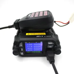 Upgraded Version QYT KT-8900D 25W Power Mobile Radio 136-174MHz/400-480MHz Dual Band Quad Display New Feature Mobile Transceiver