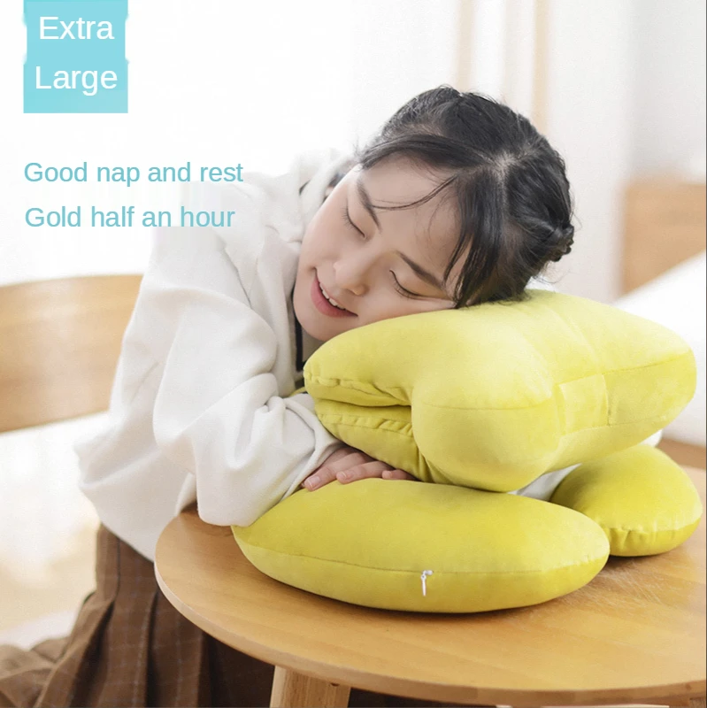 Three-in-one Multifunctional Nap Pillow Office Lying Pillow Detachable Ergonomic Design U-shaped Pillow Pillow Rest Cushion