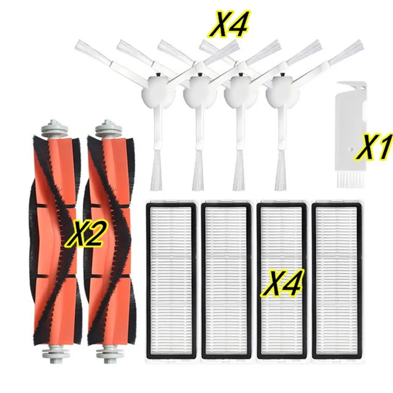 最適xiaomi真空1tロボットクリーナーアクセサリーメインローラー + サイドブラシ + hepaフィルター + モップぼろSTYTJ02ZHM