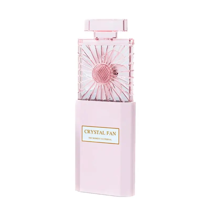 مروحة يدوية صغيرة قابلة لإعادة الشحن ، محمولة قابلة للسحب 3 سرعات مع العطر ، والمراوح الشخصية الصغيرة المحمولة تعمل بالبطارية