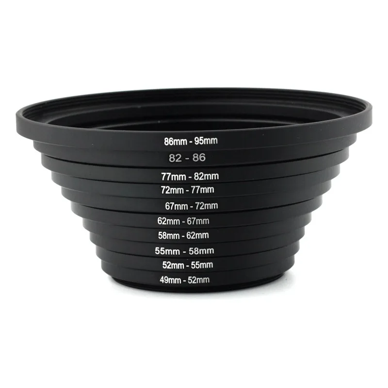 67-86 72-86 77-86 86-77 82-86 86-82 86-95 95-86 82-95 77-95mm Metal Step Up Rings Step down Rings Lens Adapter Filter