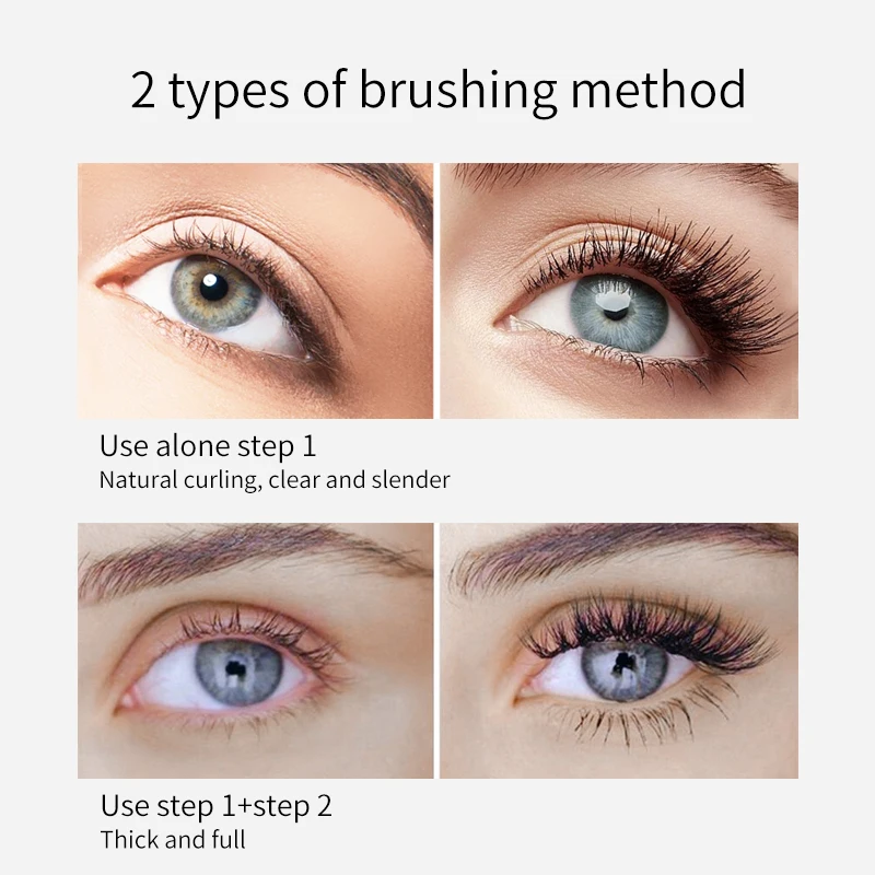 Vibely Eyelash Mask Waterproof 4D Mascara Silk Fiber Lengthening Curling Long Eyelashes Extension Volume Makeup For Women Beauty