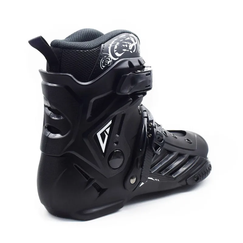 Slalom slalom skates upper boot fsk inline skates shoes roller skating patines shoe white black 44 45 46 270mm 275mm foot length