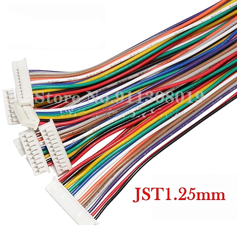 10PCS 1.0 1.25 1.5 2.0 2.54 SH/JST/ZH/PH/XH 1.0MM 1.25MM 1.5MM 2.0MM 2.54MM female plug connector with wire 2/3/4/5/6/7/8/10Pin