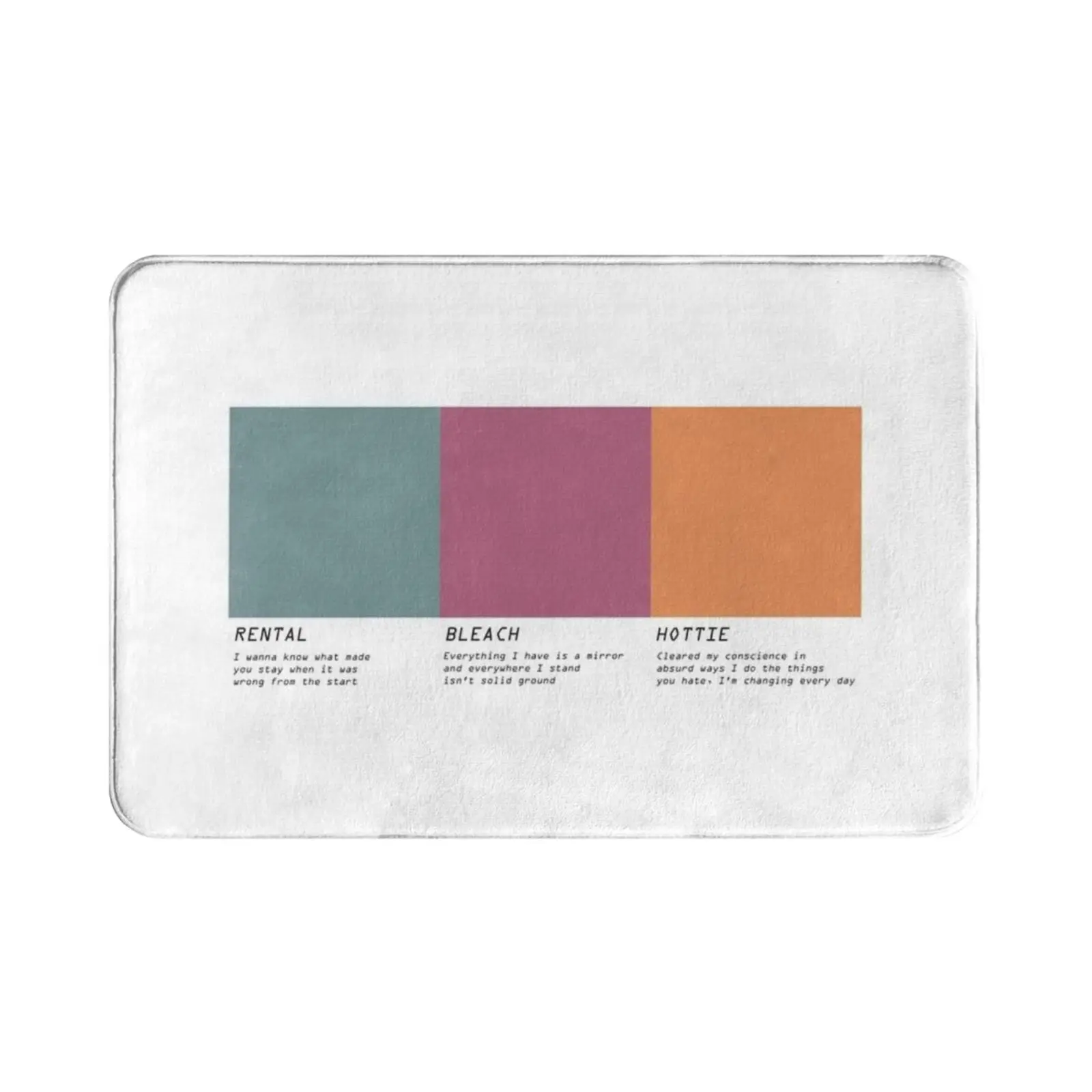 Brockhampton Pantone 2 Carpet Mat Rug Cushion Soft Sugar Brockhampton Lyrics Ginger Boy Bye Pantone Kyrstin Kuehl