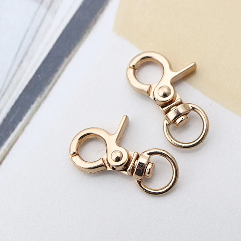 1pcs Metal Snap Hook Trigger Lobster Clasps Clips Spring Gate Leather Craft Pet Leash Bag Strap Belt Webbing Keychain Hooks