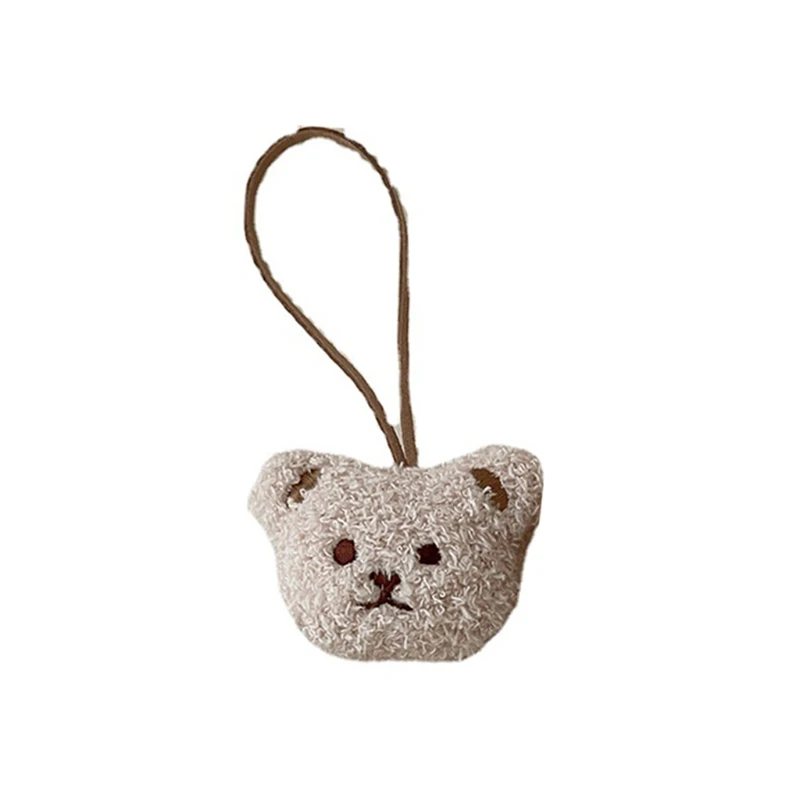 Mini Plush Cute Bear Doll Bag Pendant Keyring Charm Backpack Clip Handbag Ornaments for Boys Girls Birthday Decorations