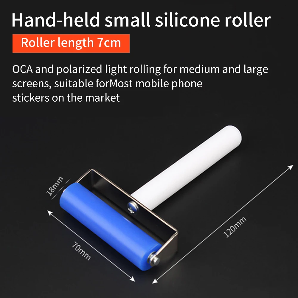 LUXIANZI Anti-static Silicone Roller Tool For Phone Tablet Laptop Screen Film Pasting LCD OCA Polarizing Tool 6/7/10/15/20 cm