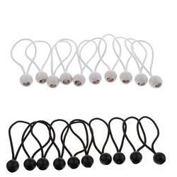 10x Elastic Ball Tensioner Rope Tent Bungee Rope Tent Bracket Strap Camping Hiking