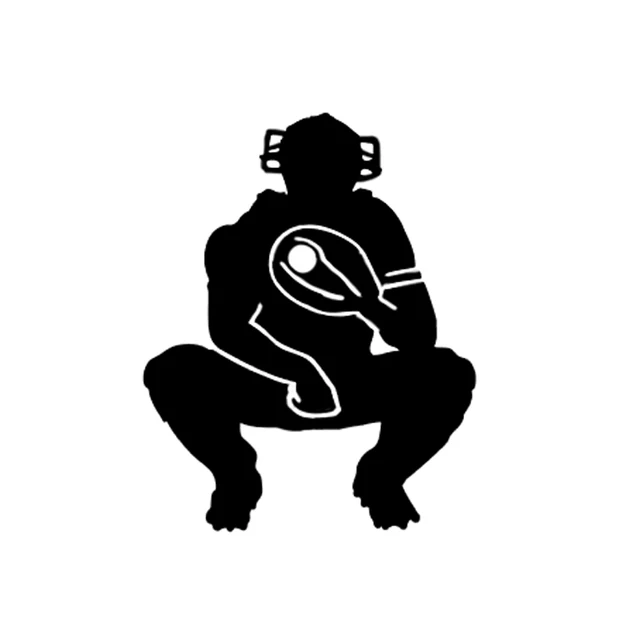 

12.7*16CM Unique Baseball Player Decor Car Stickers