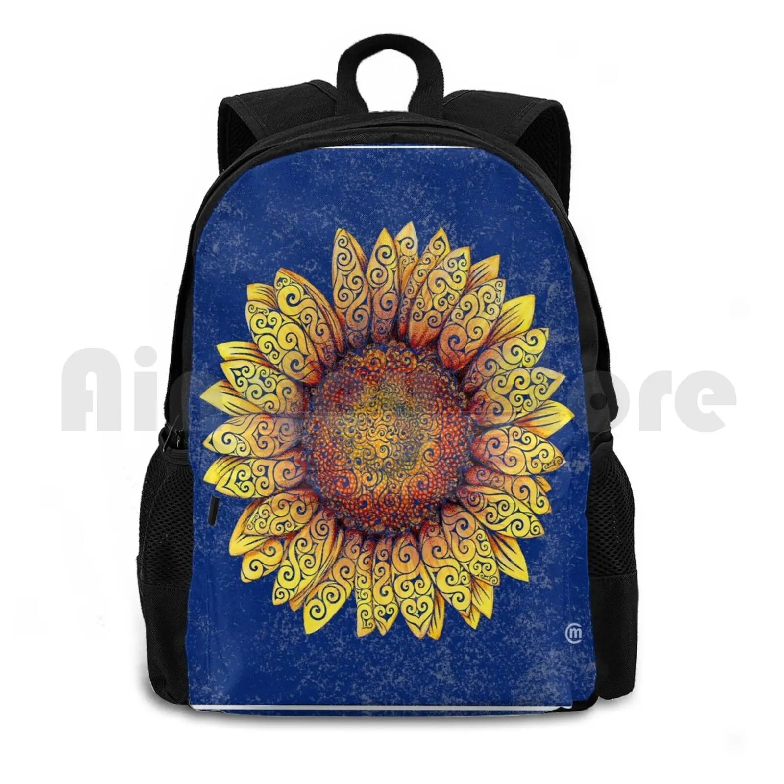 

Рюкзак Swirly Sunflower для походов на открытом воздухе, водонепроницаемый рюкзак для кемпинга, путешествий, абстрактное Swirly, новый абстрактное искусство, абстрактный дизайн