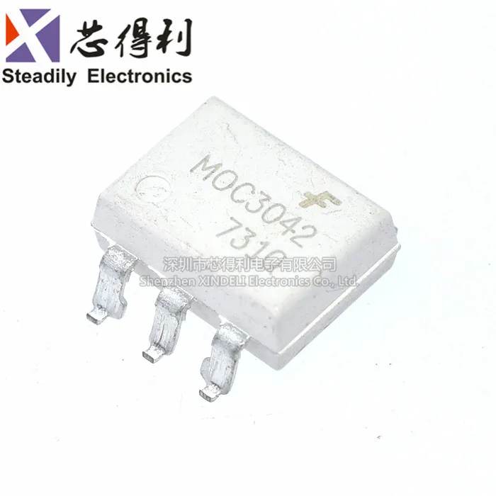 10pcs/lot Brand New & Original MOC3042SR2M MOC3042 SOP-6 Optocoupler Isolator Photoelectric Coupler