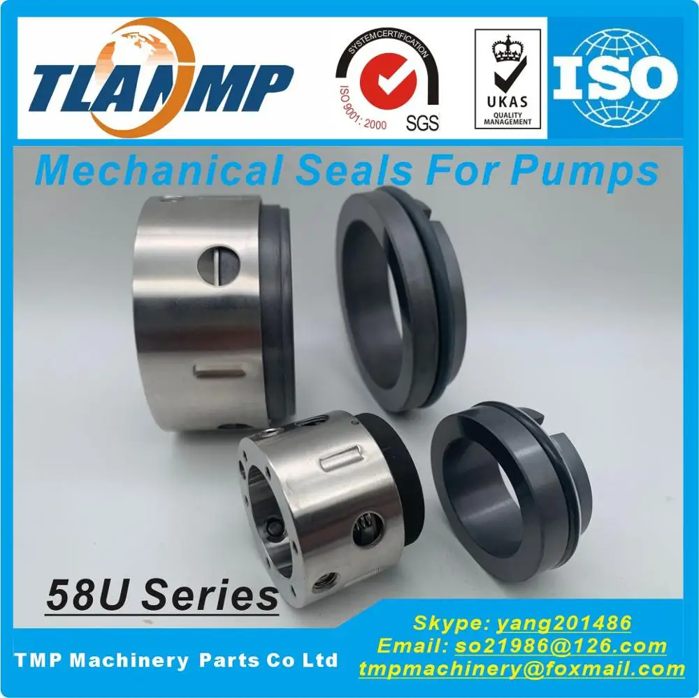 Type 58U-18/20/22/25/28/30/32/35/38/40/43/45/48 TLANMP Mechanical Seals with BO Type O-Rings Seats