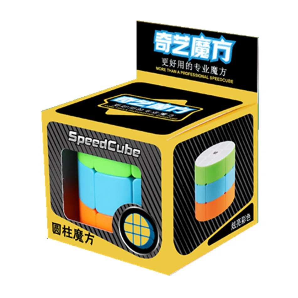 Qiyi Barrel Cube 3x3x3 Stickerless Strange-Shape Magic Cube Twisty Mgaic Cube Learning&Educational Puzzle Toys