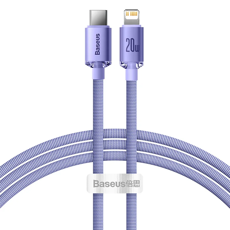 Baseus USB Type C PD 20W kabel voor iPhone 14 13 12 Pro X8 Snelle USB C-kabel voor iPhone-oplaadkabel USB Type C-kabel Draadcode - afbeelding 1