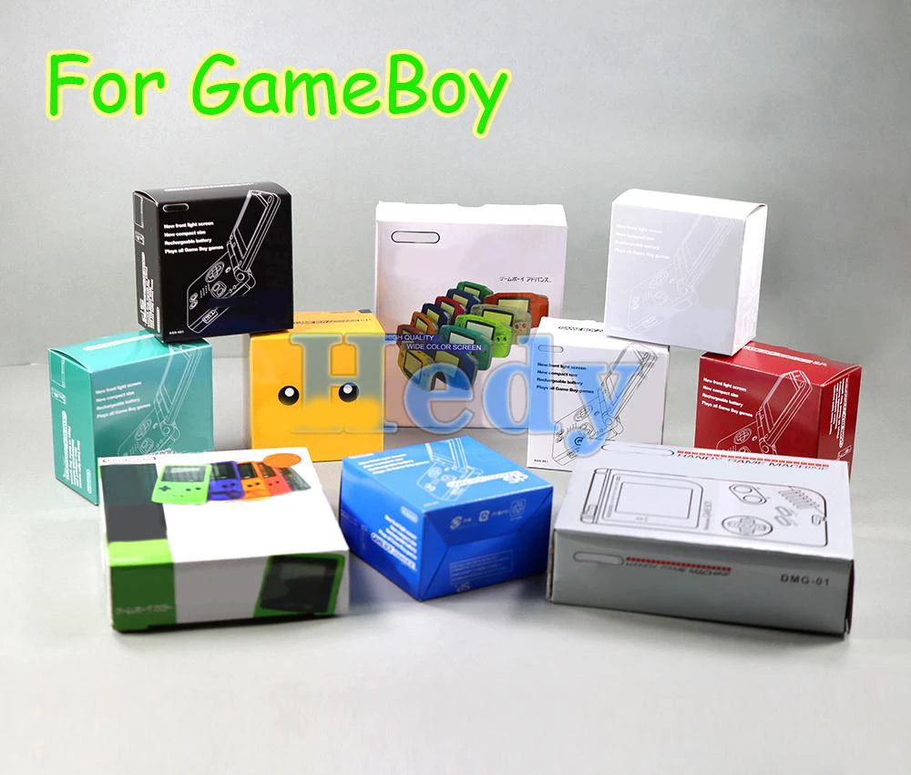 10pcs For GBA/GBC/GBA SP/GB DMG Game Console New Packing Box Carton for Gameboy Advance New Packaging protect box