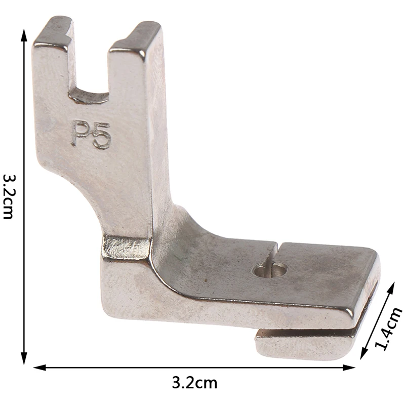 Piedino per macchina da cucire industriale 1PC piedino pieghettato stropicciato piedino pieghettato 3.2cm x 1.4cm x 3.2cm