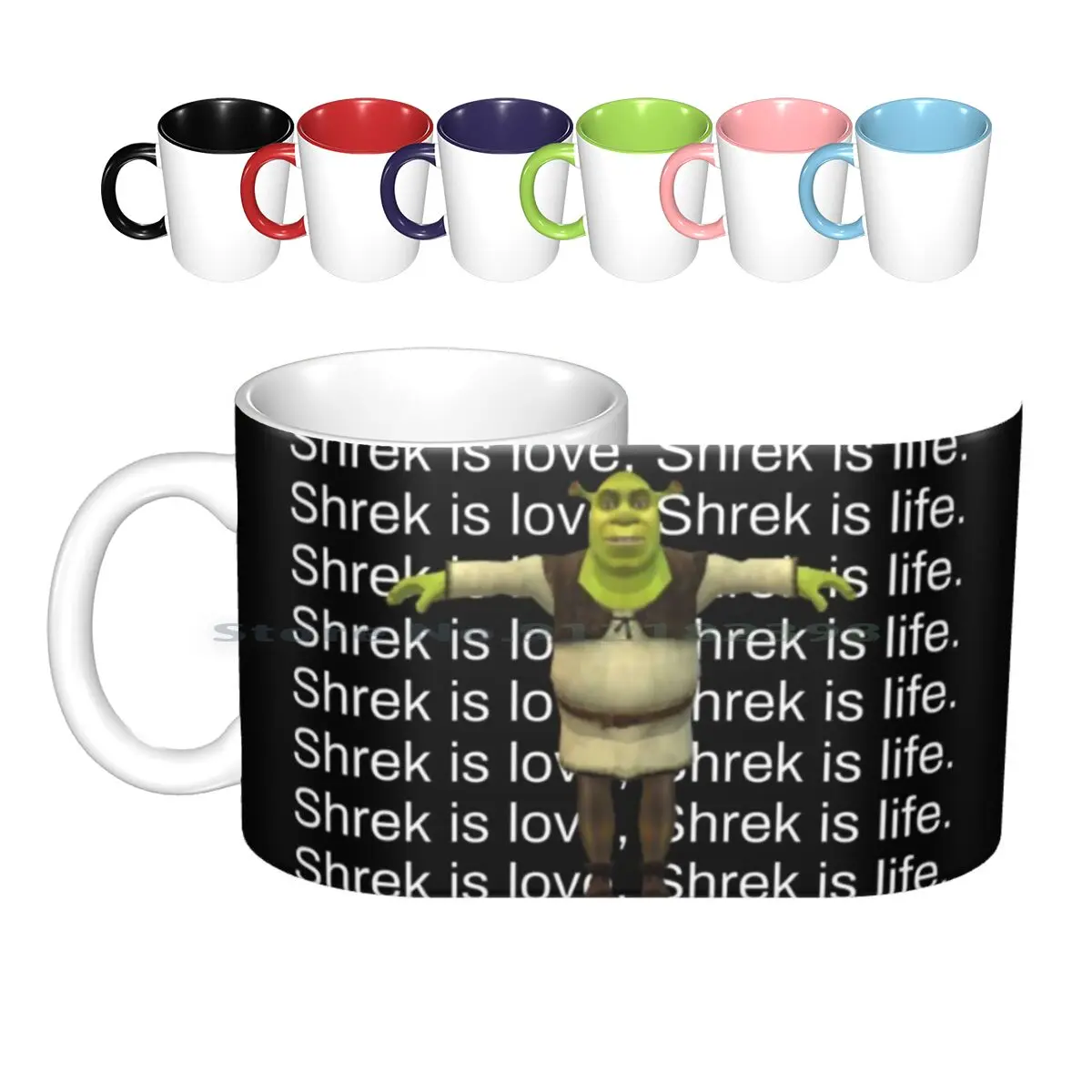 

Shrek Is Love , Shrek Is Life. Ceramic Mugs Coffee Cups Milk Tea Mug Meme Shrek Is Love Shrek Is Life Shrek Dank Dank Meme