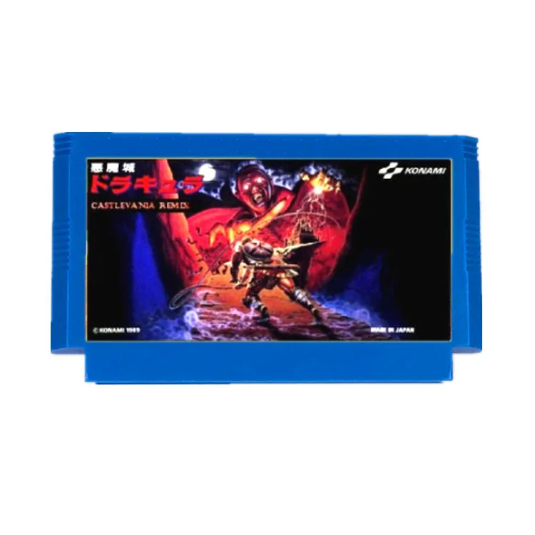 Castlevania remix 42 em 1 cartucho de jogo, 60 pinos cartão de jogo para 8 bit d99 jogador