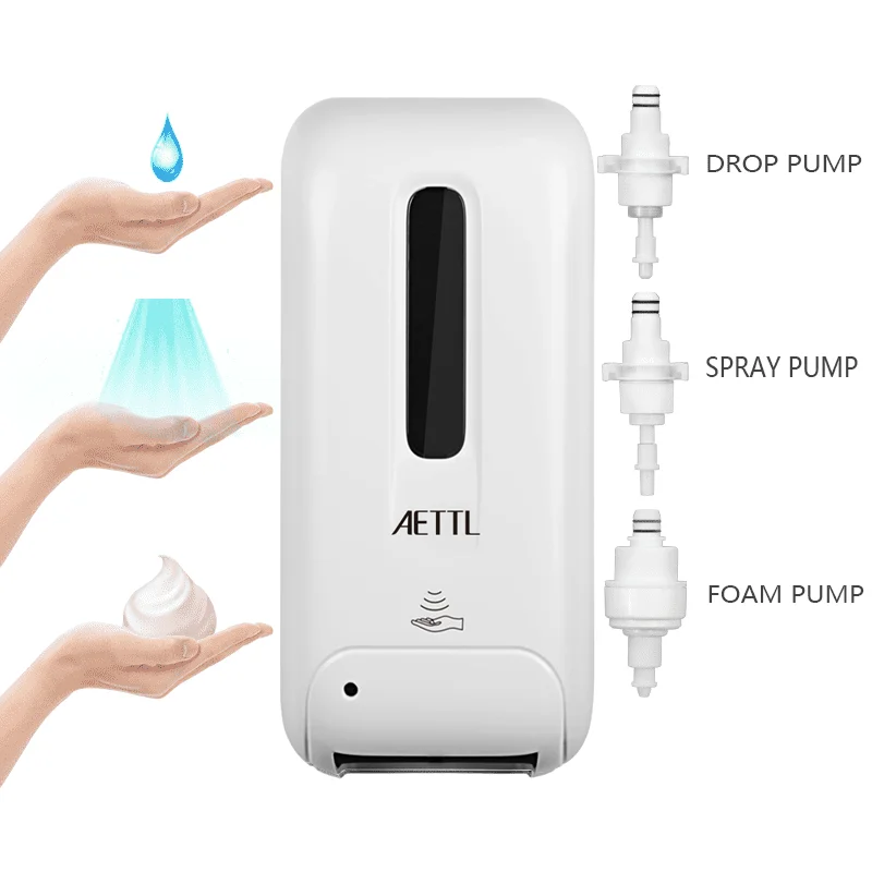 Wall-mounted Touchless Gel Foam Spray, Automatic Soap Dispenser, Large Capacity, Kitchen, Bathroom Accessories, 1000ml