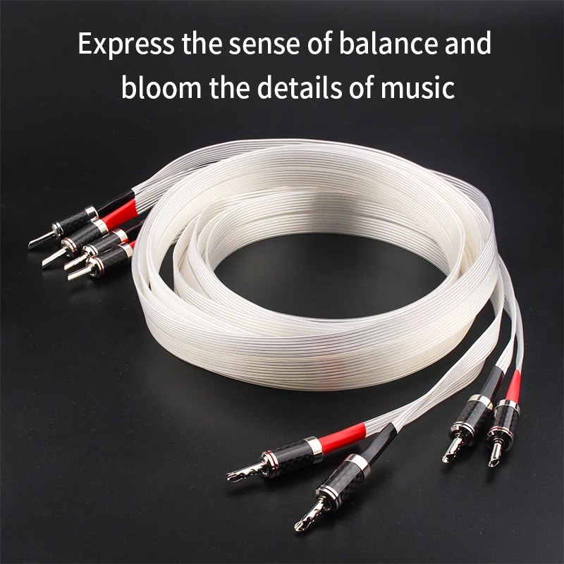 GK-M69A Music ribbon hifi dedicated audio speaker cable decoder amplifier Hi-end equipment connection cable