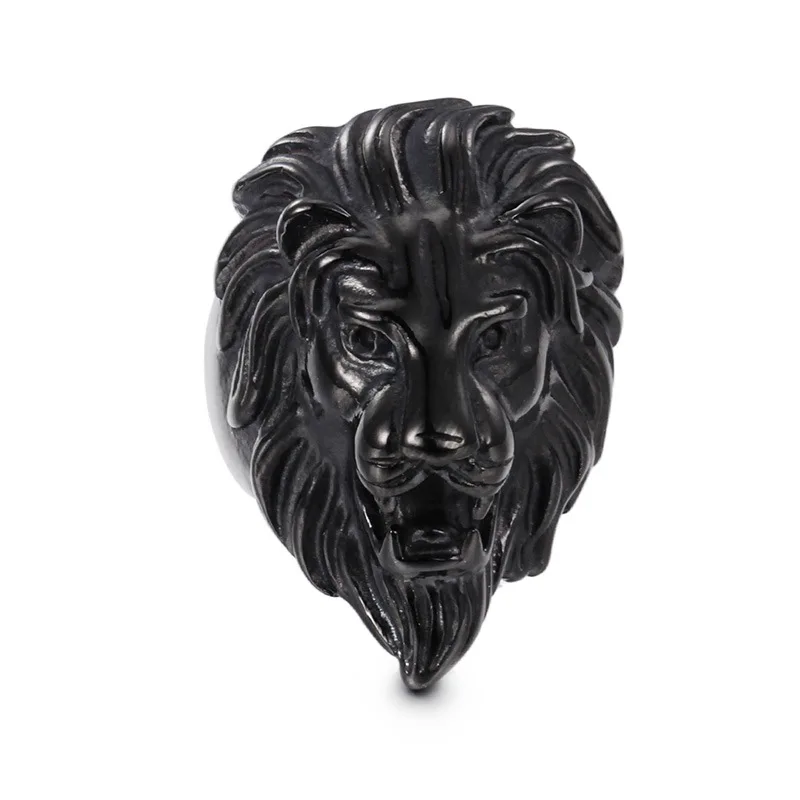 Europe And the United States Stainless Steel Ring men \'s Jewelry Wholesale Domineering Lion Head