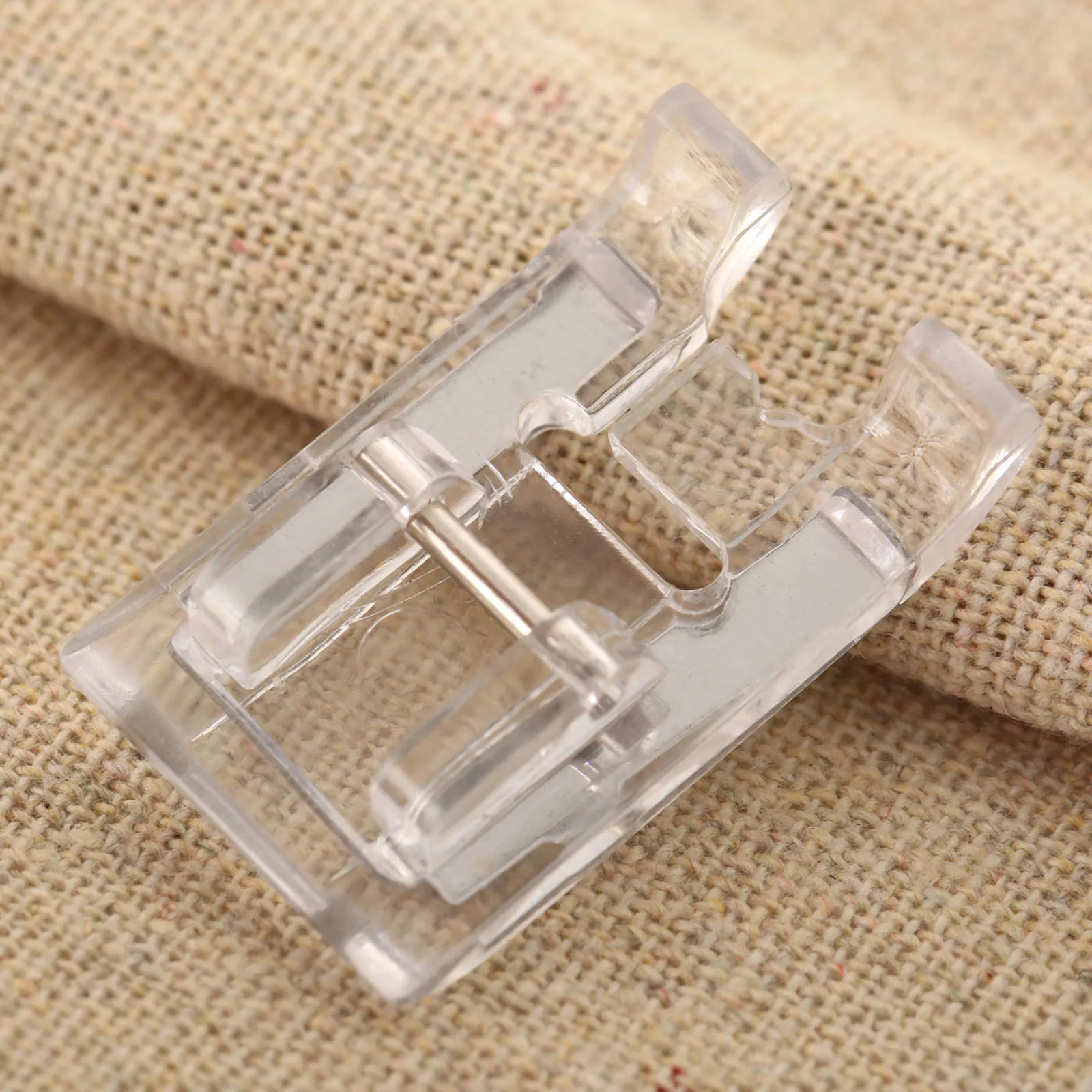 DRELD Transparent Home Domestic Sewing Machine Satin Stitch Presser Foot Snap-on For Singer Brother Juki Sewing Machine