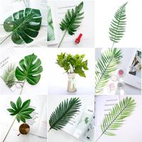 25~80cm Simulation Leaf Fake Plant Leaves for Adornment Photography Background Accessories Studio Photo Shooting Backdrops Props