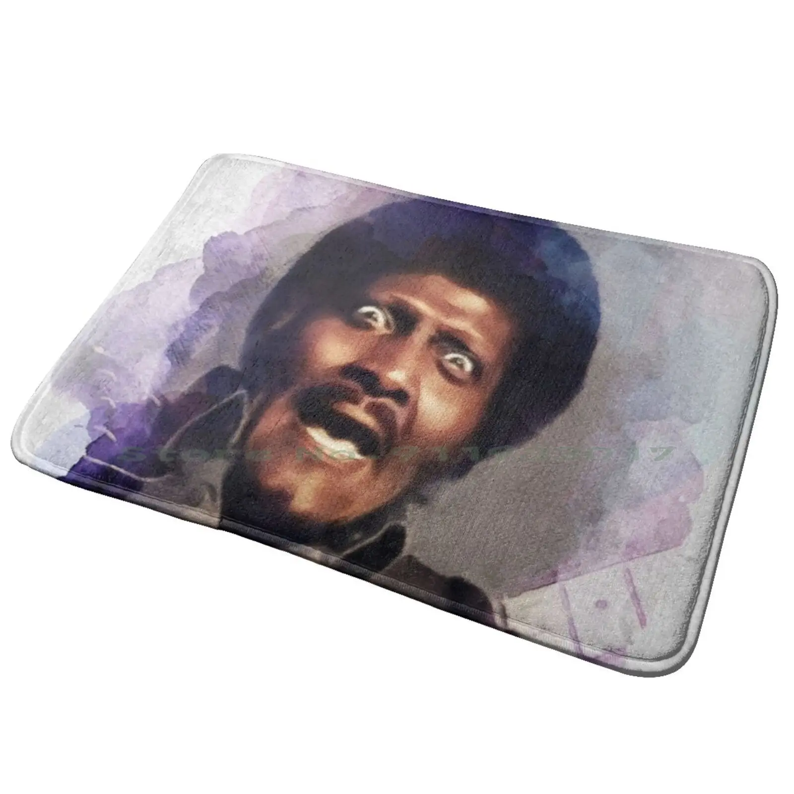 Albert Collins , Music Legend Entrance Door Mat Bath Mat Rug Albert Collins Singer Music Jazz Blues Soul Swing Classic Retro