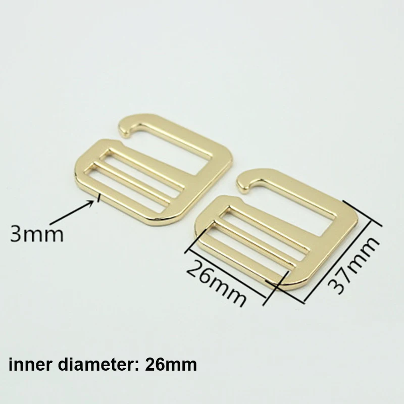 1piece Metal 6-shaped Adjuster Buckle Tri-glider Hook Clasp for DIY Leather Craft Bag Backpack Shoulder Strap Belt
