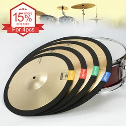 14 16 18 20 Inch Portable Lightweight Polyester Fibre Cymbal Mute Circle Ring Drum Set Hi-hat Practice Silencers pad dampener