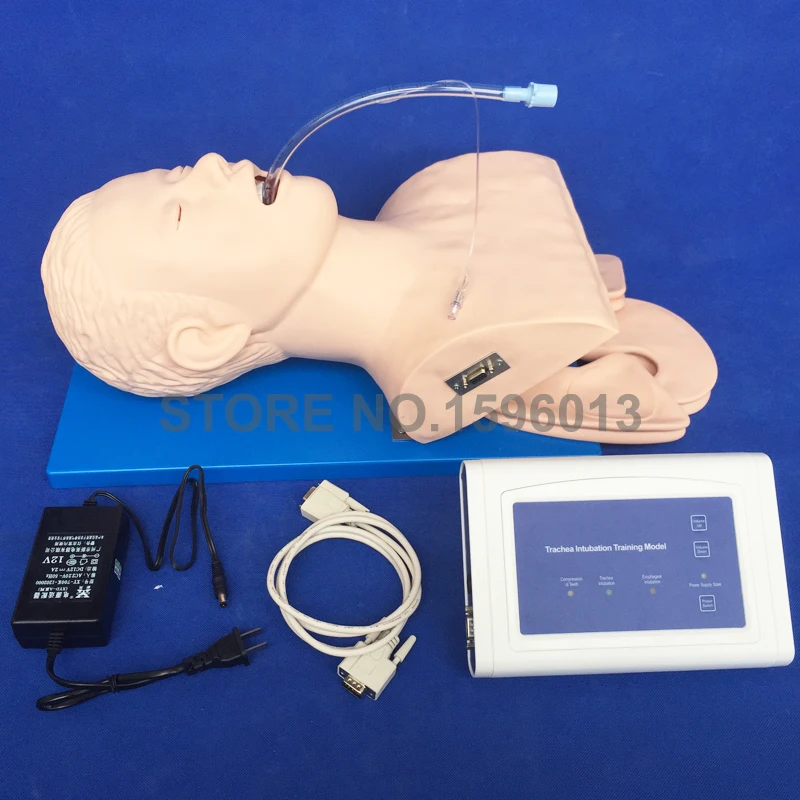 Airway Management Trainer Electronic Trachea Intubation Training Model Adult Head Simulator Voice Promting