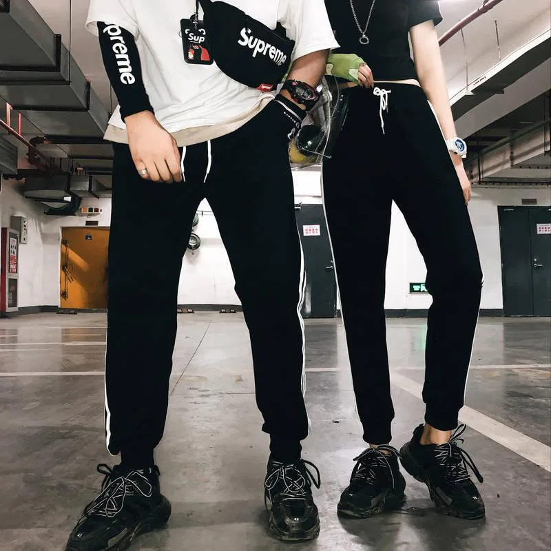 Men/Women Pant 2022 Sport Elastic Waist Casual Breathable Sweatpants Homme Fitness Joggers Trousers Unisex Sportwear