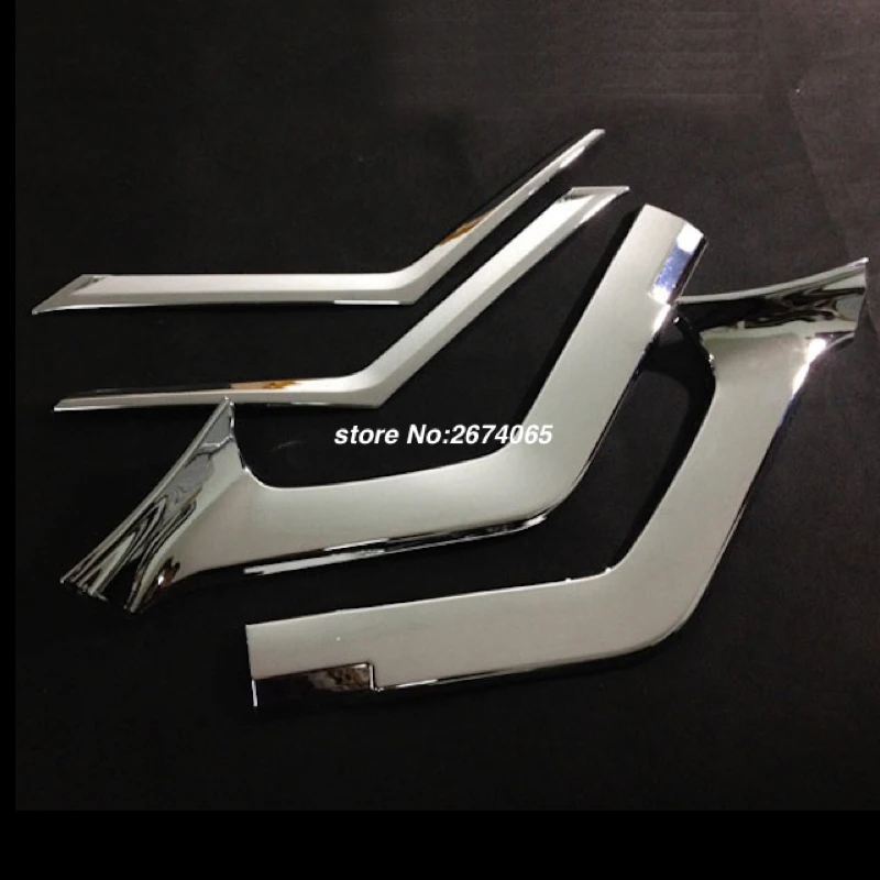 For 2014 2015 2016 Nissan X-Trail T32 Rogue Front Bumper Grille Grill Cover Trim X Trail XTrail ABS Car Styling Accessories 4pcs