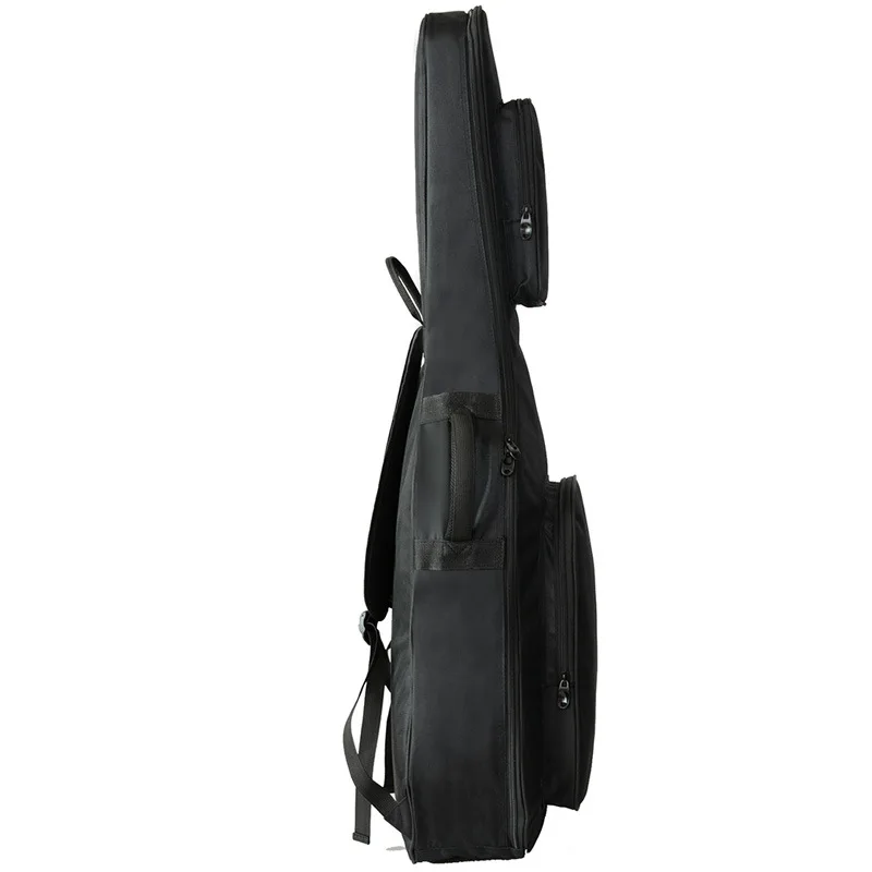 Black Waterproof Guitar Bag Gig Bag,Thickened Sponge Folk Guitar Bag 40/41 Inch Guitar Case Backpack