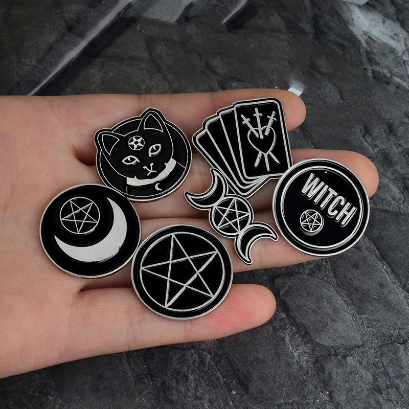 Custom Witches Do It Better Witch Ouija Spells Black Moon Pin Badges Brooches Lapel Enamel Pin Jewelry Gift for Friend Wholesale